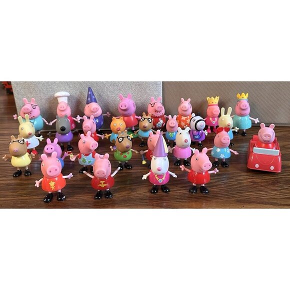 Lot of 28 Jazwares Peppa‎ Pig Toy Figures Various Characters - Picture 1 of 16